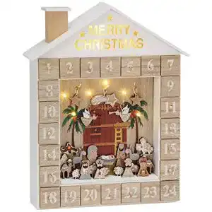Adventskalender aus Holz Brubaker zum Befüllen – Bibelgeschichten