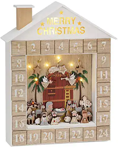 Die beste Adventskalender aus Holz Brubaker zum Befüllen - Bibelgeschichten 2026 Test Bestseller Adventskalender aus Holz Brubaker zum Befüllen – Bibelgeschichten