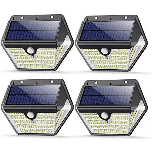 Solarstrahler VOO Solarlampen für Außen mit Bewegungsmelder