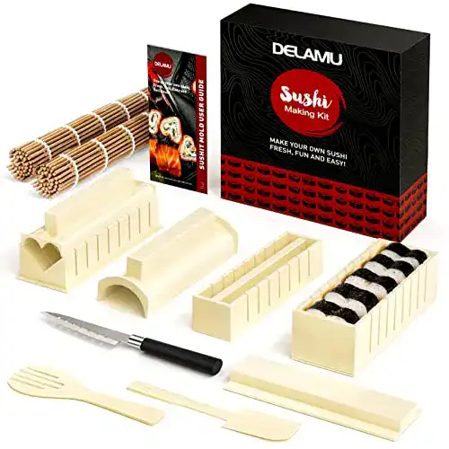 Sushi-Maker Delamu Sushi Making Kit, 8 Formen DIY Sushi