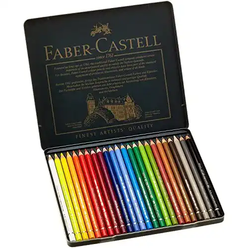 Buntstifte Faber-Castell 110024 – Künstlerfarbstift, 24 Polychromos