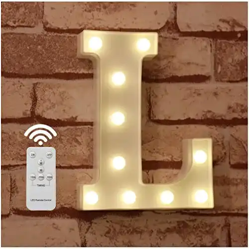 Leuchtbuchstaben WHATOOK LED Buchstabe Lichter Alphabet