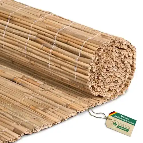 Flechtzaun Hiss Reet ® Schilf Sichtschutz, verschiedene Größen
