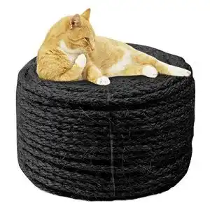 Sisalseil MOUHIV 6MM Sisal Seil, 6MM*50M, Schwarz