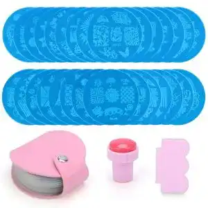 Nageldesign-Set Kurtzy Nagel Stempelset 30 Stempelschablonen