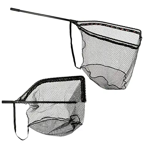 Raubfischkescher Zeck Fishing Zeck Folding Rubber Net XL 92,5x70x85cm – Hechtkescher zum Spinnfischen auf Hechte & Zander