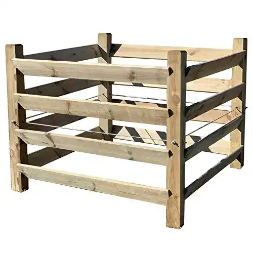 Komposter (Holz) Loggyland Holz Kompostsilo”BIO” – 100x100x80