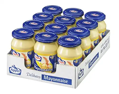 Mayonnaise Appel Delikatess, 12er Pack Gläser, mit Rapsöl