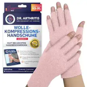 Arthrose-Handschuhe Dr. Arthritis, fingerlose Handschuhe, pink