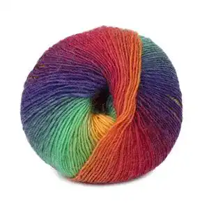 Regenbogen-Wolle Eliky Chunky Yarn Handgewebt 50g