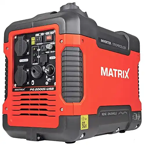 Notstromaggregat Matrix Inverter Stromgenerator mit USB, Benzin