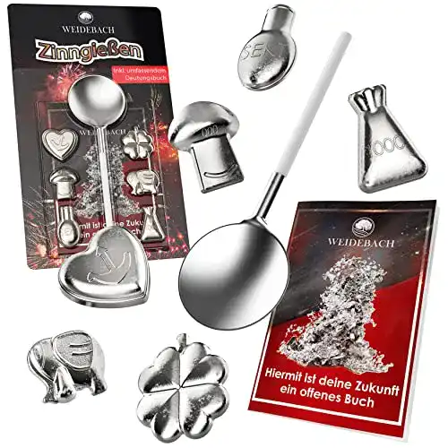 Zinngiessen Weidebach ® Spaßiges Zinngießen Set, Bleigießen