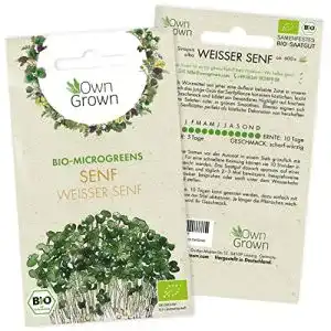 Senf-Samen OwnGrown Microgreens, 600 Bio Senfkörner
