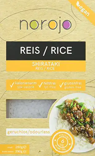 Konjak-Reis norojo geruchlose Shirataki – Reis Art, (6 x 250gr)