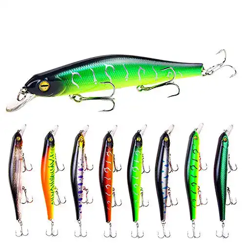 Zander-Wobbler CULASIGN Wobbler Kunstköder Set 8 Stück
