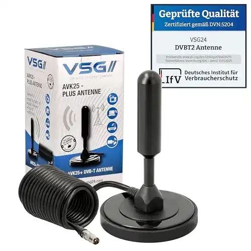 DVB-T-Antenne VSG 24 91001, DVB-T2 (HD) Antenne, AVK25 Plus