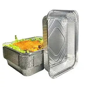 Aluschalen Generic 25 Große Grill Einwegschalen 22×17, 1000ml