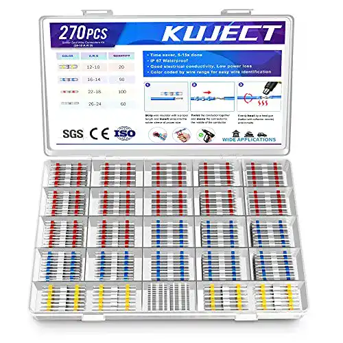 Lötverbinder Kuject 270pcs Wasserdichte Kabelverbinder Set