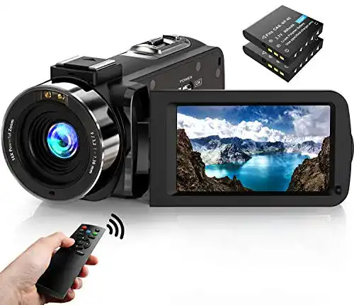 Camcorder AOREGRE Videokamera 1080P FHD 30FPS 36MP IR