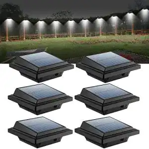 Dachrinnen-Leuchten UniqueFire Dachrinne Solarleuchte 40 LEDs | Solarlampen für Außen