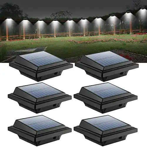 Dachrinnen-Leuchten UniqueFire Dachrinne Solarleuchte 40 LEDs | Solarlampen für Außen