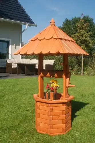 Holzbrunnen Deko-Shop-Hannusch Zierbrunnen, Höhe 1,20 m