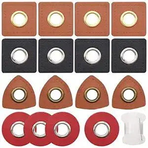 Ösen-Patches RoadLoo Ösen Kunstleder, 40 pcs Ösen Patches