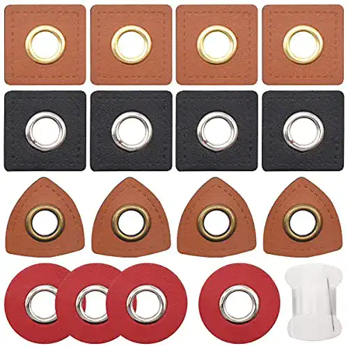 Ösen-Patches RoadLoo Ösen Kunstleder, 40 pcs Ösen Patches