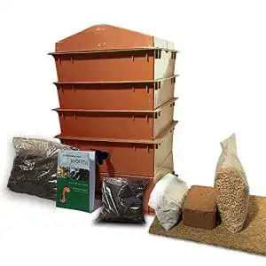 Wurmkomposter Original Organics Deluxe -Set, 3 Ebenen zum Stapeln