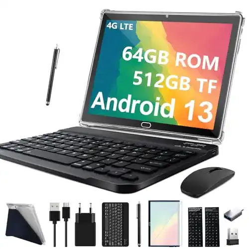 Tablet bis 150 Euro FEONAL Tablet 10 Zoll Android 11, 4G LTE