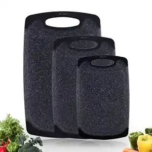 Schneidebrett (Kunststoff) Haomacro Schneidebretter Set, 3-teilig