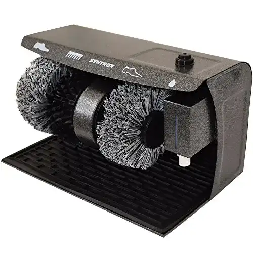Schuhputzmaschine Syntrox Germany, mit Gummimatte