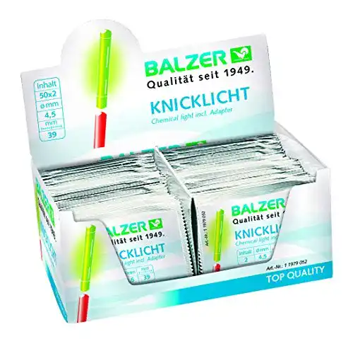 Knicklichter Balzer 100 Stück in TOP-Qualität – Knicklicht-Box