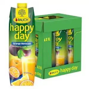 Maracujasaft Happy Day Rauch Orange Maracuja, 6 x 1L