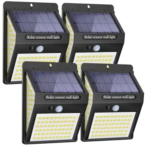 Solarleuchte mit Bewegungsmelder litogo [4 Stück]Solarleuchten
