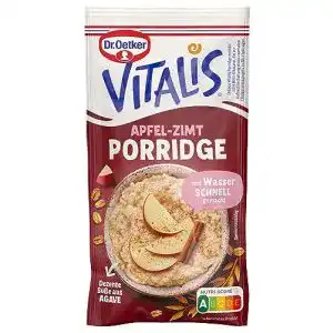 Porridge Dr. Oetker Vitalis Apfel-Zimt, (10 x 58 g)