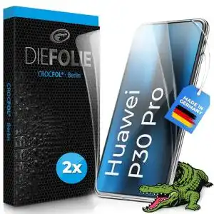 Huawei-P30-Pro-Schutzfolie Crocfol Schutzfolie, 2 St., 5D Langzeit