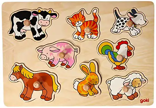Die beste Holzpuzzle goki 57873 - Steckpuzzle - Bauernhof VII 2026 Test Bestseller Holzpuzzle goki 57873 – Steckpuzzle – Bauernhof VII