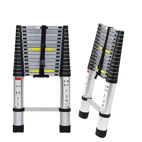 Teleskopleiter 4 Meter Tubiaz 4.4M Alu Teleskopleiter, Mehrstufig