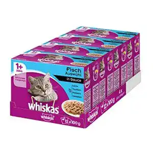 Katzennassfutter whiskas 1 + Katzenfutter – Fisch-Auswahl