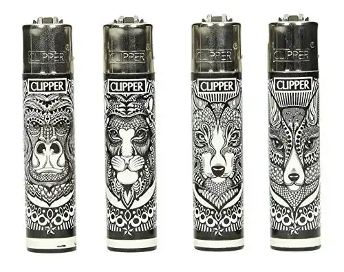 Clipper-Feuerzeug Clipper Classic Tattoo Animals Feuerzeug 5 St.