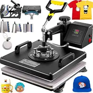 Vevor-Transferpresse VEVOR Heißpresse 8 in 1 Heat Press für Textil