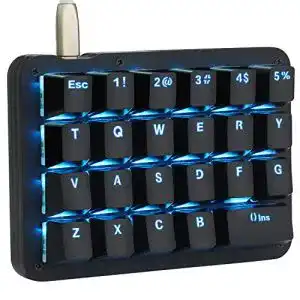 Einhand-Tastatur Koolertron Einhand Mini Tastatur, Mechanisch