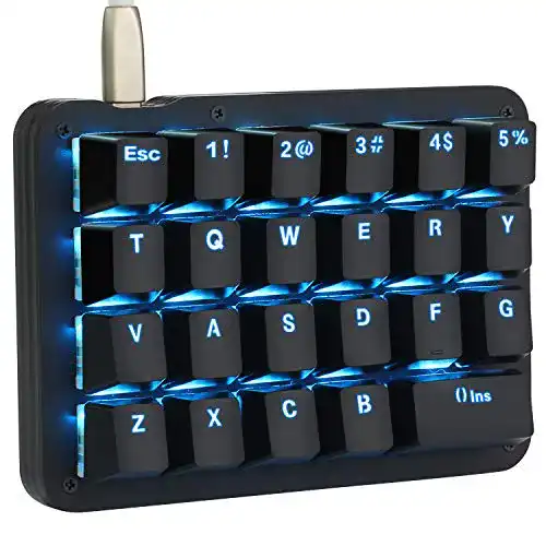 Einhand-Tastatur Koolertron Einhand Mini Tastatur, Mechanisch
