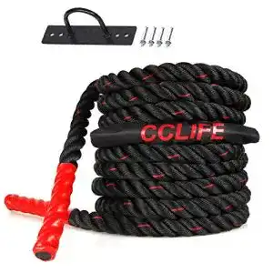 Battle-Rope CCLIFE Battle Ropes Schlachtseil 9m 12m 15m Ø38mm