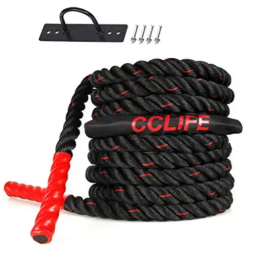 Battle-Rope CCLIFE Battle Ropes Schlachtseil 9m 12m 15m Ø38mm