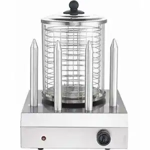 Hot Dog Maker Syntrox Edelstahl Profi Gastro, 4 Spieße