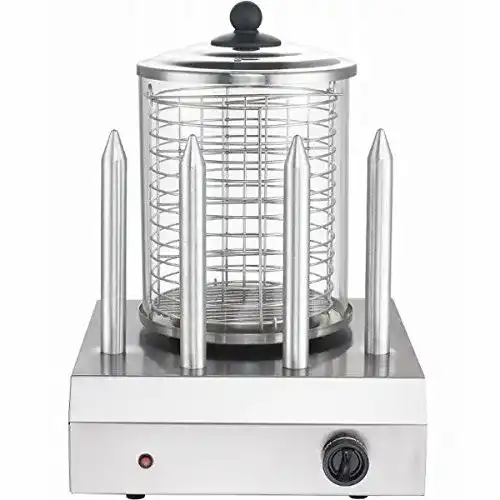 Hot Dog Maker Syntrox Edelstahl Profi Gastro, 4 Spieße