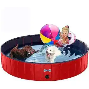 Hundepool groß V-HANVER Faltbarer Hundepool, 160CM