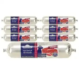 Hundewurst Dehner Premium Hundefutter, Fleischwurst mit Pferd